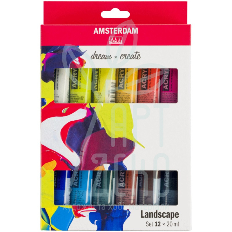 Набір акрилових фарб AMSTERDAM LANDSCAPE, 12х20 мл, Royal Talens