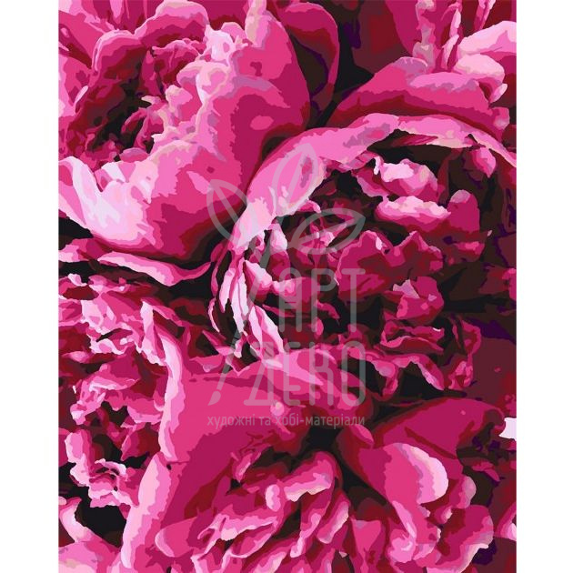 Набір для розпису за номерами "Королівські півонії", 40х50 см, Santi