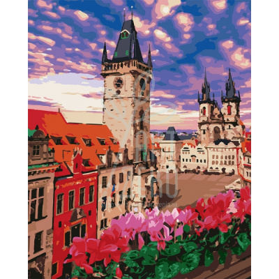 Набір для розпису за номерами, "Неймовірна Прага", 40x50 см, Ідейка