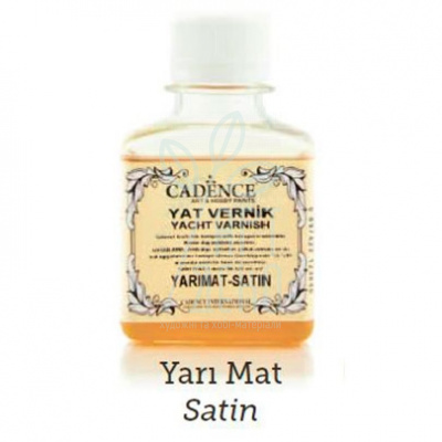 Лак яхтовий декоративний, сатиновий Yacht Varnish Satin, 100 мл, Cadence