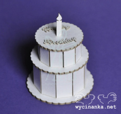 Чипборд 3D "Торт", Wycinanka