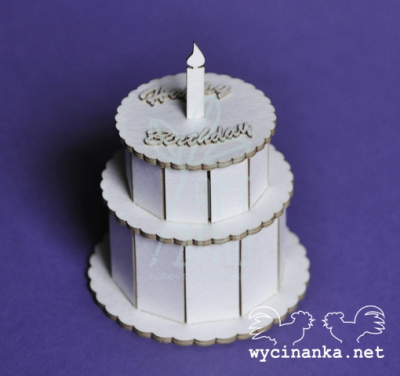 Чипборд 3D "Торт", Wycinanka