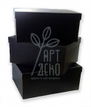 Коробка подарункова, чорний глянець, Україна