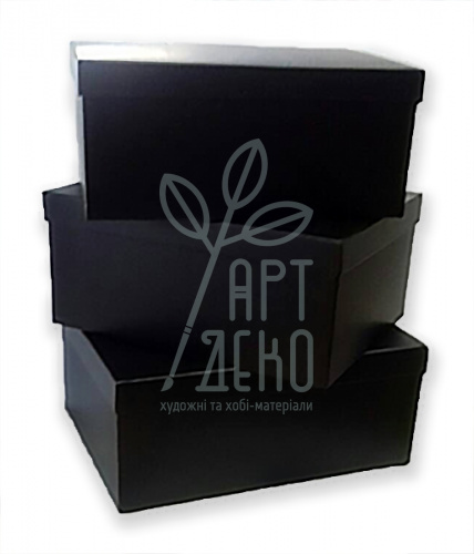 Коробка подарункова, чорний глянець, Україна