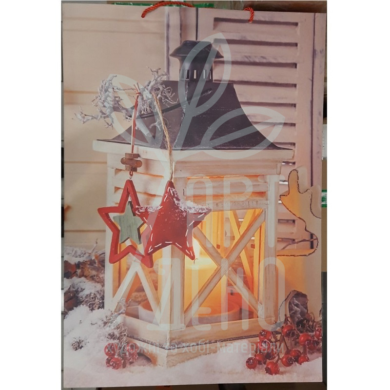 Пакет подарунковий "Новорічне диво", 32x42x11,5 см, Україна