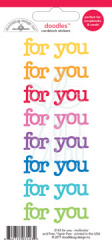 Лист наклейок For You/Multicolor, Doodlebug