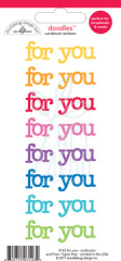 Лист наліпок For You/Multicolor, Doodlebug