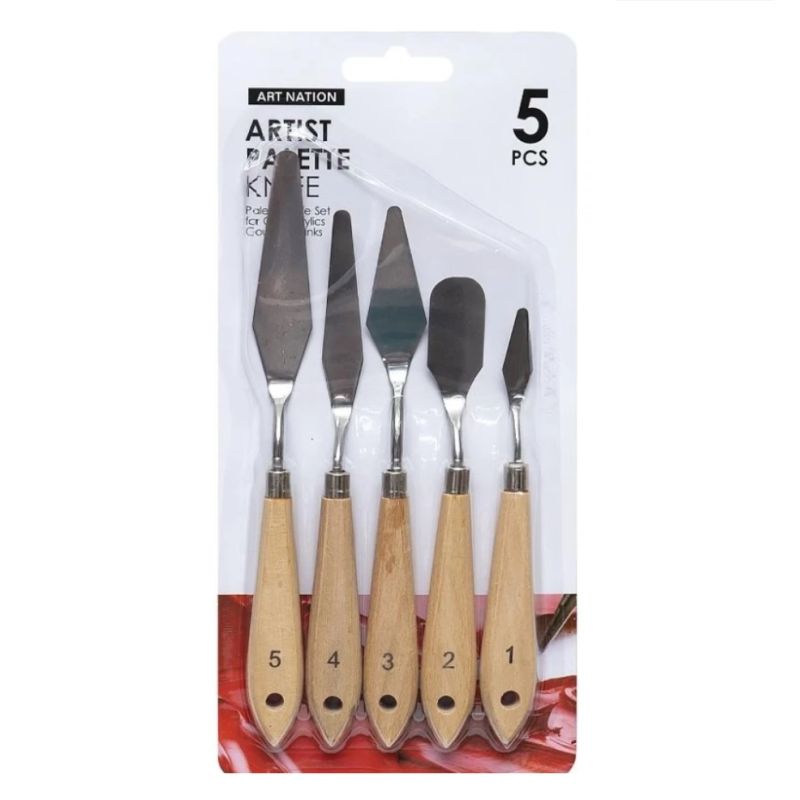 Набір мастихінів металевих, 5 шт, Art Nation