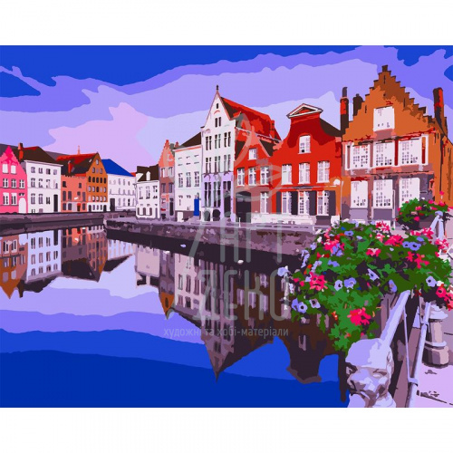 Набір для розпису за номерами "Сонячний Амстердам", 40х50 см, Santi