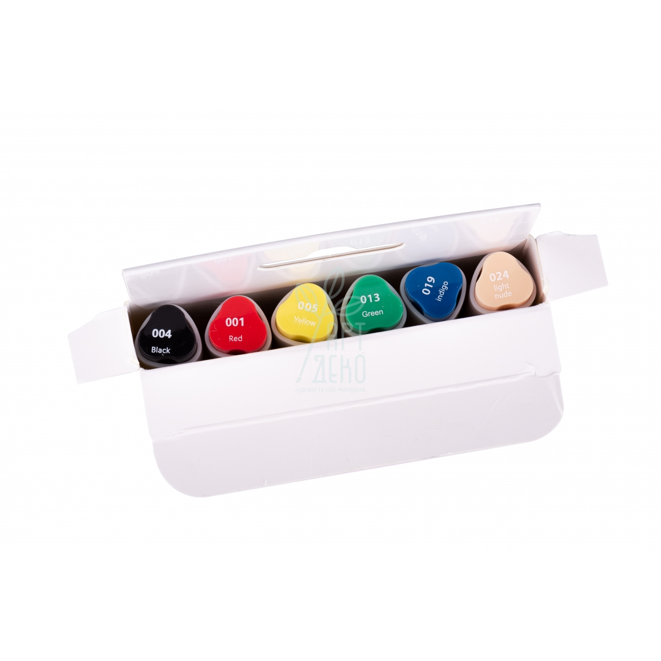 Набір маркерів двосторонніх Sketch "Basic Colours", 6 шт., Santi