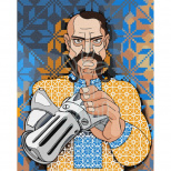 Набір для розпису за номерами Люди "Український кіборг", 40х50 см, Ідейка