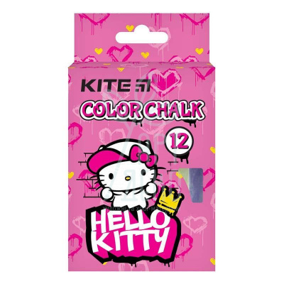 Набір крейди кольорової "Hello Kitty", 12 шт., Kite