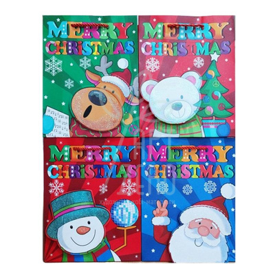 Пакет подарунковий "Зимова команда", 26х32х10 см, Україна