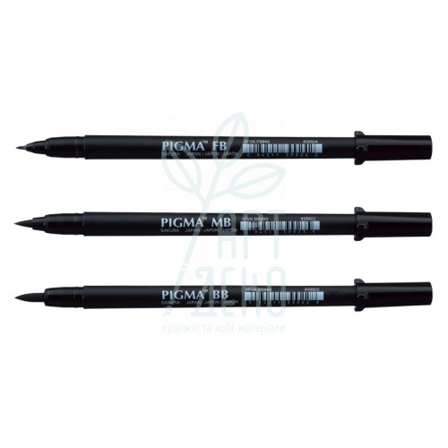Лайнер-ручка Pigma Pen Brush, Чорний, Sakura