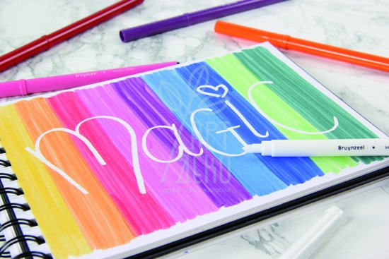 Набір фломастерів Superpoints, металева коробка, 10 шт, Bruynzeel