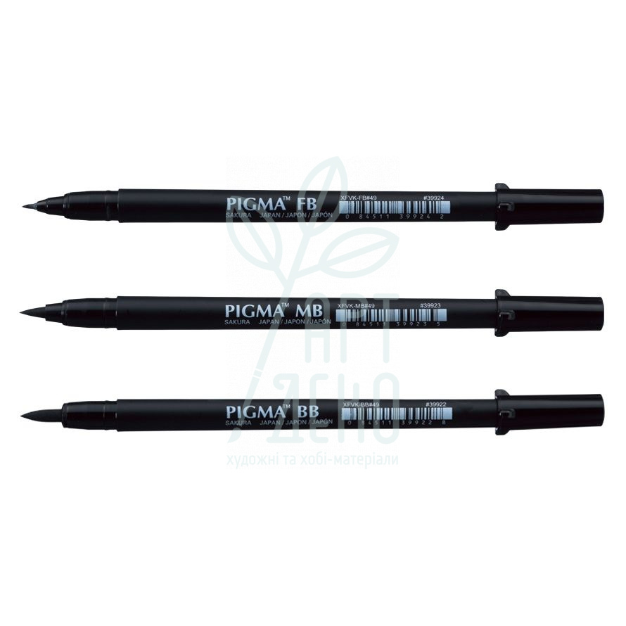 Лайнер-ручка Pigma Pen Brush, Чорний, Sakura