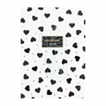 Книга записна Black&White, клітинка, А5 (14,8х21 см), 80 л., Axent