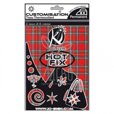 Термонаклейка для тканин, Шотландка, 15х20 см, Ki-sign