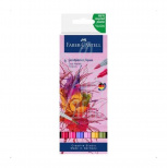 Набір маркерів двосторонніх Flowers Aqua, 6 шт, Faber-Castell 