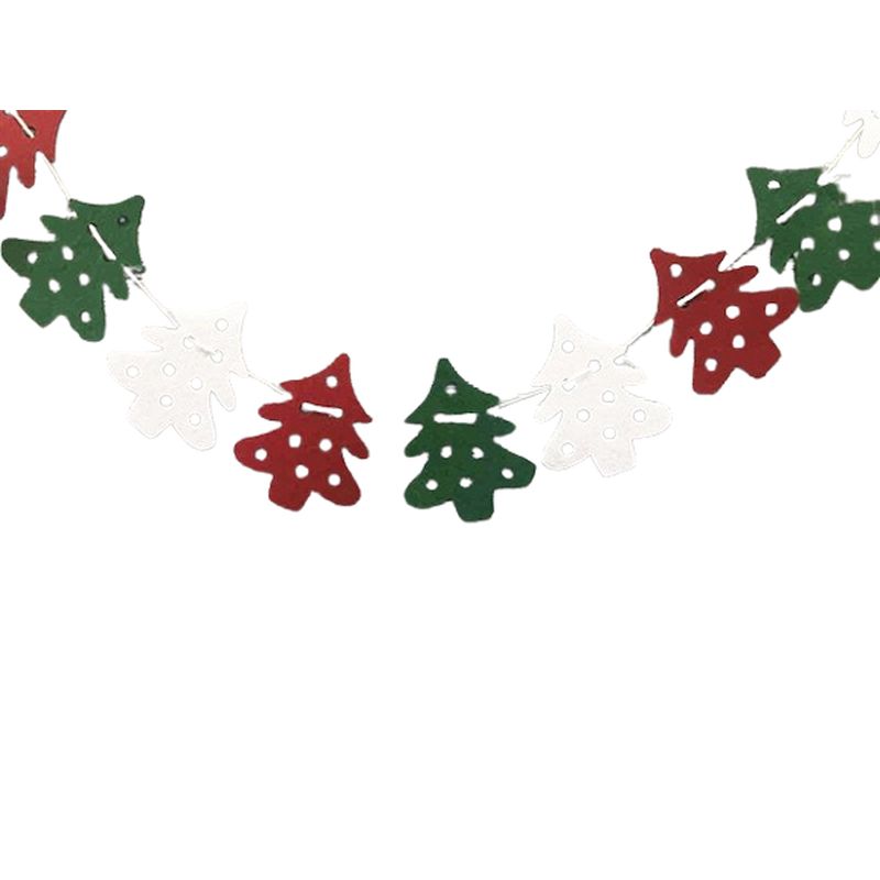 Декор з фетру "Гирлянда Ялиночка", мікс кольорів, 2 м, Україна