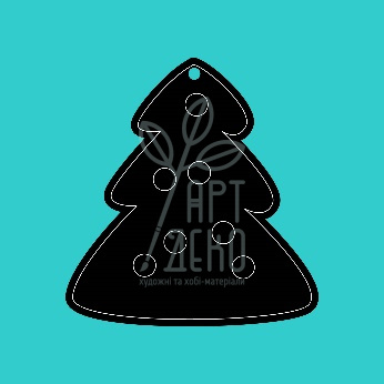 Заготовка новорічна "Ялинка", фанера, 9,5 см, Україна