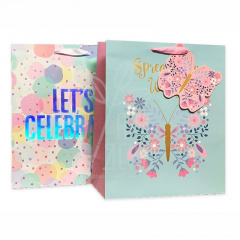 Пакет подарунковий "Let`s celebrate!", 27х32х13 см, Україна