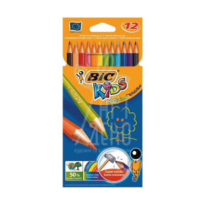 Набір олівців кольорових Kids Evolution, 12 кольорів, BIC