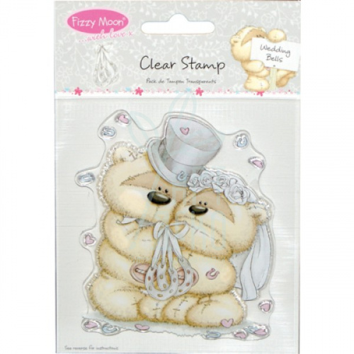 Штамп силіконовий "Весілля ведмедиків", 11х10 см, Trimcraft