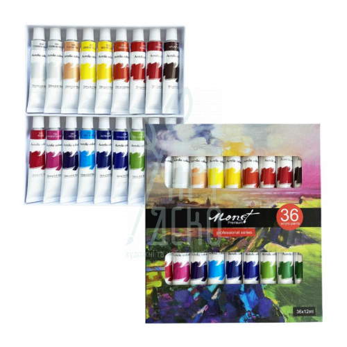 Набір акрилових фарб Professional Series, 36х12 мл, Monet 