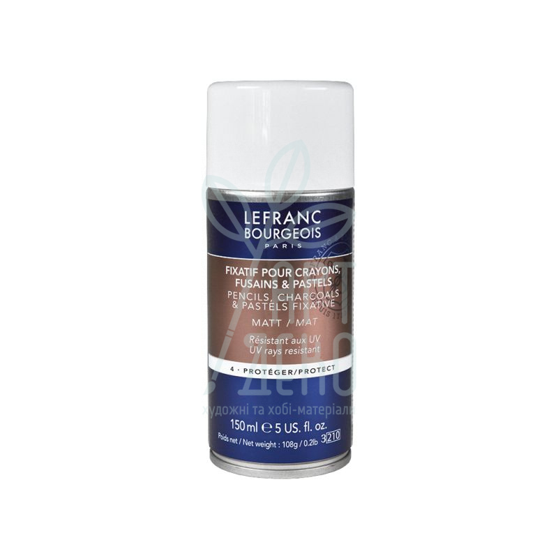 Лак фінішний для пастелі Pastel & Charcoal Fixative Spray, 150 мл, Lefranc 