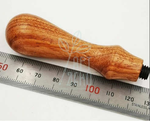 Ручка для сургучної печатки, дерево з прожилками, 8 см