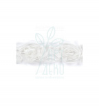 Стрічка фатинова Ribbon - Rose, біла, 1,5", 1 ярд, American Crafts