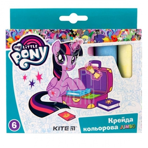 Набір крейди кольорової "My little Pony", 6 шт., Kite