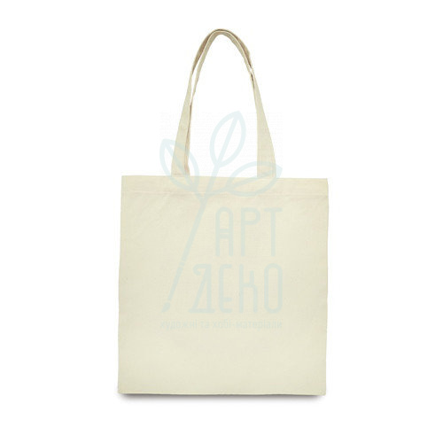 Еко-сумка, натуральне полотно, двонитка, 41х37 см, ручки 60 см, Україна