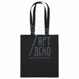 Еко-сумка, бязь, 38х42 см, чорна, 210 г/м2, Україна