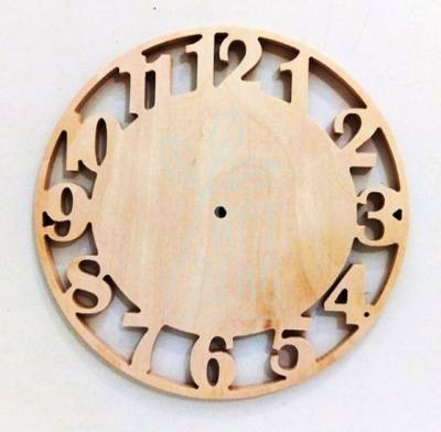 Основа під годинник "Циферблат", фанера, Ø 25 см, Україна