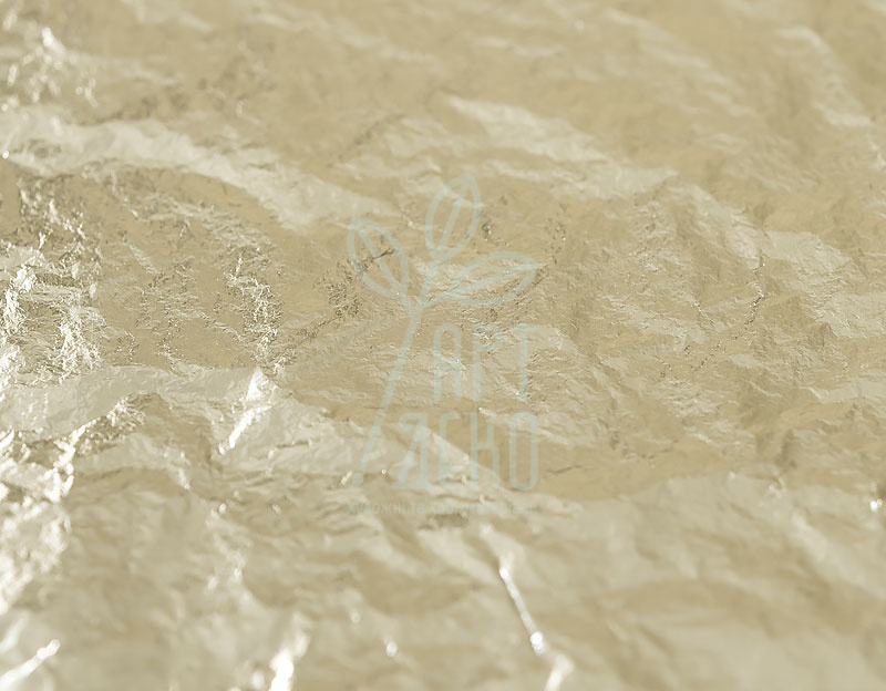 Золото сусальне, вільне, біле, 13,6  карат, 80х80 мм, 25 л., NORIS