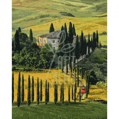 Набір для розпису за номерами "Подорож до Тоскани", 40х50 см, Ідейка
