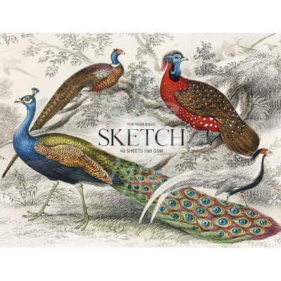 Блок-склейка для ескізів MUSE Sketch, 100 г/м2, 40 л., Школярик