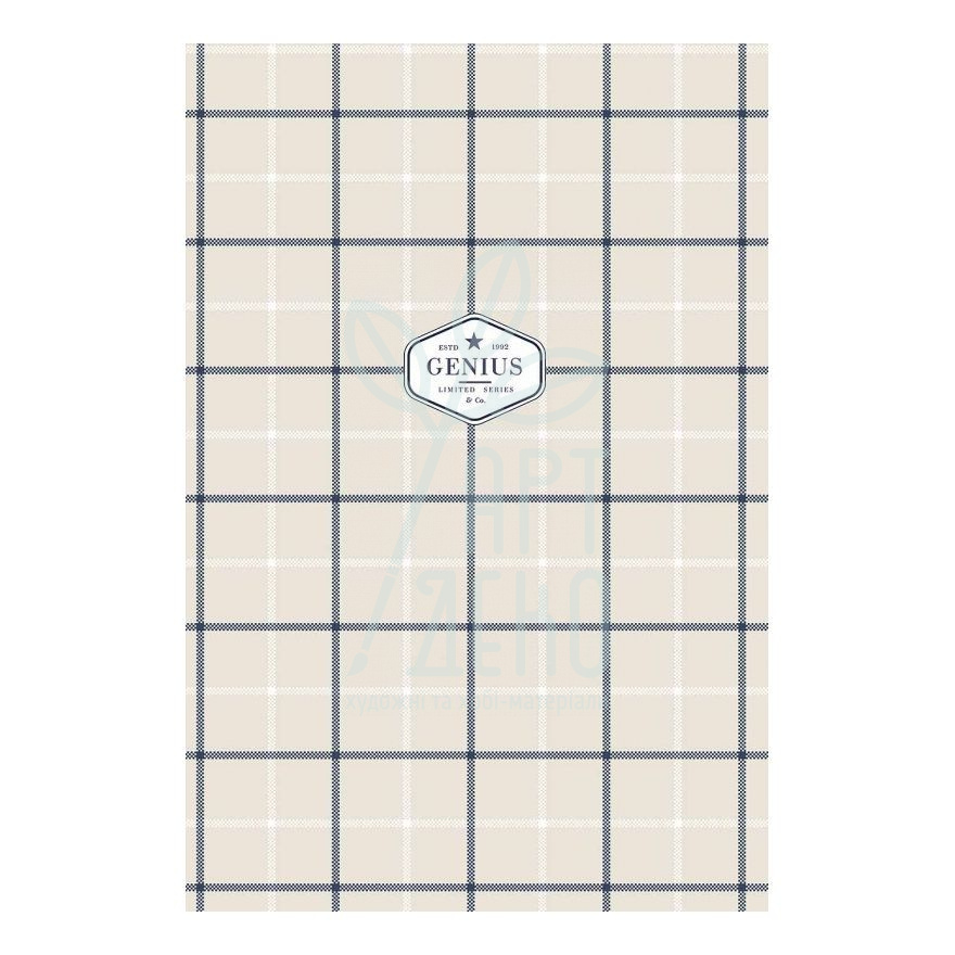 Зошит для записів, B5 (16,4х24,4 см), клітинка, кремовий блок, 80 л., Школярик