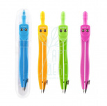 Циркуль пластиковий, 11,5 см, в прозорій тубі, асорті кольорів, Kite