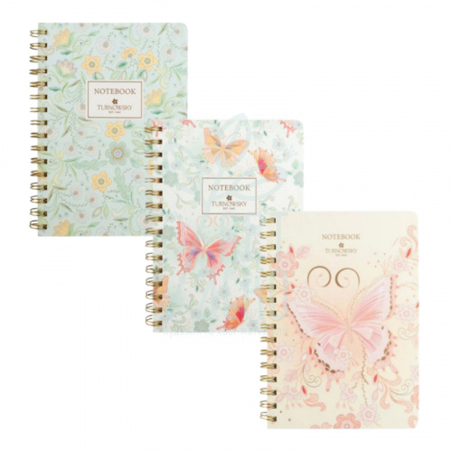 Блокнот Turnowsky Nat Melody, спіраль, А5 (14,8х21 см), клітинка, 80 л., Axent