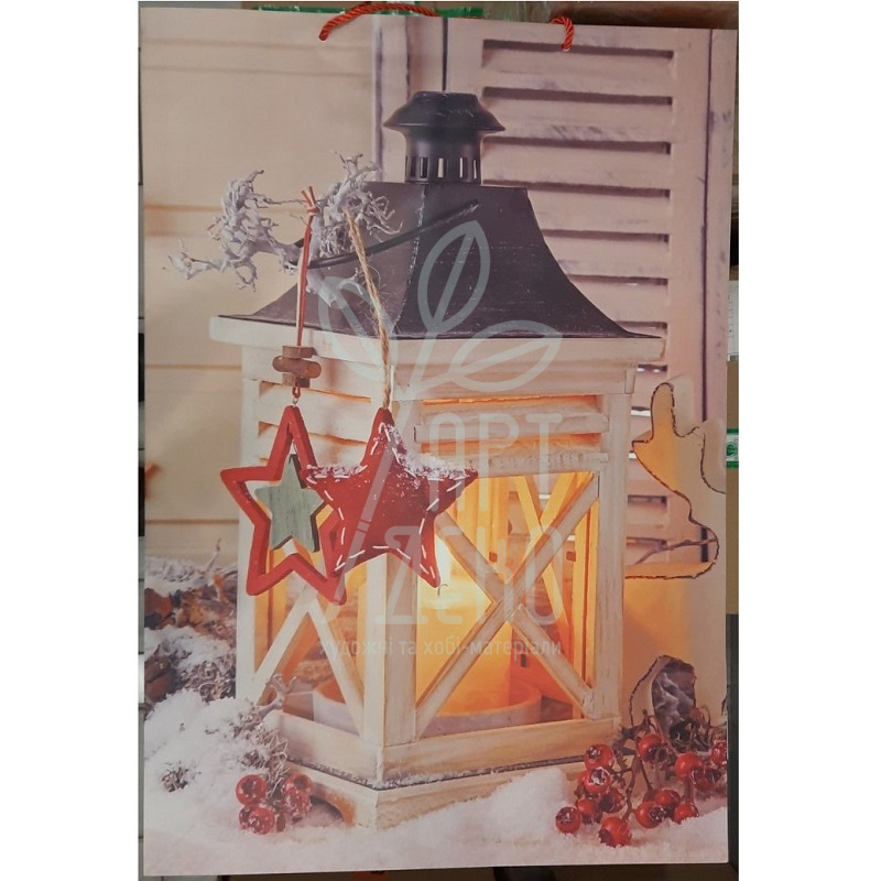 Пакет подарунковий "Новорічне диво", 32x42x11,5 см, Україна