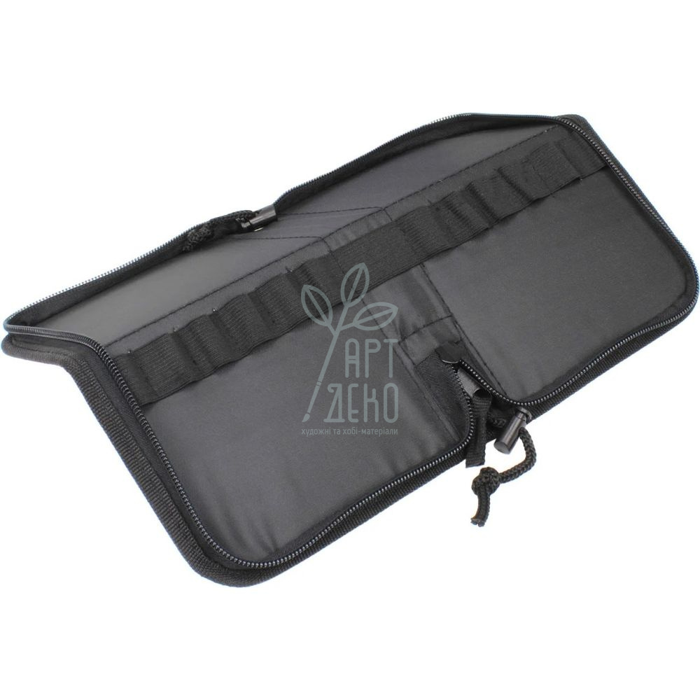 Пенал для олівців тканинний, червоний/чорний, 24 шт, Neo Line