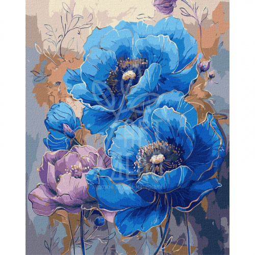 Набір для розпису за номерами "Симфонія кольорів", металік, 40х50 см, Ідейка