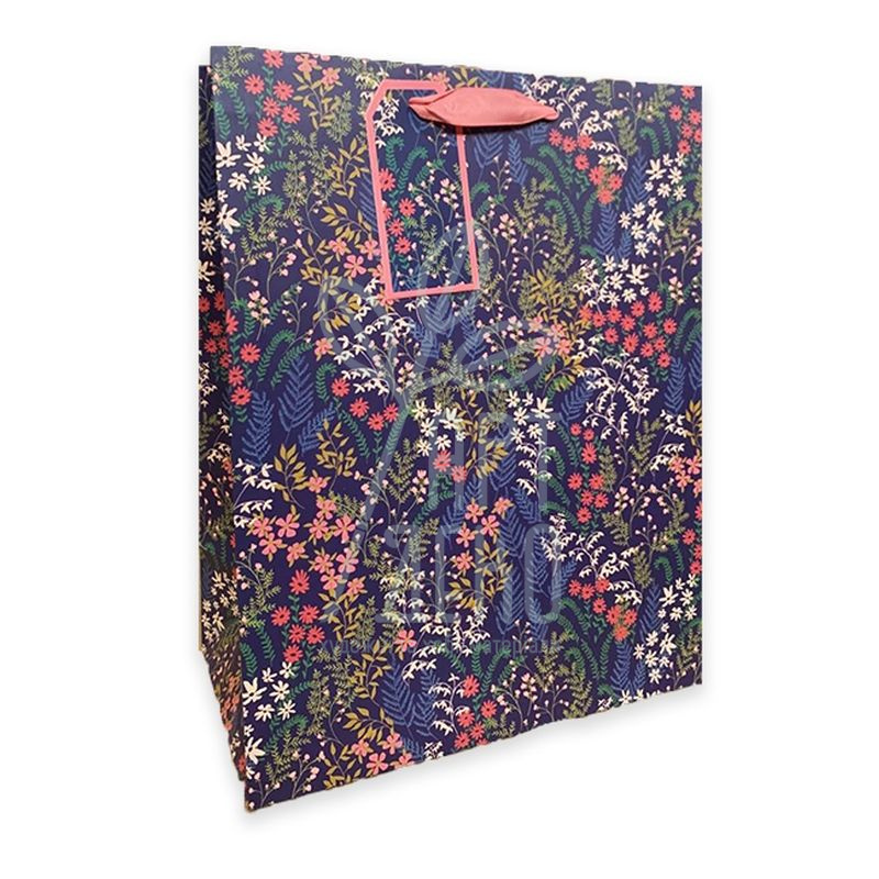 Пакет подарунковий "Дрібні квіти", 27х33х14 см, Україна