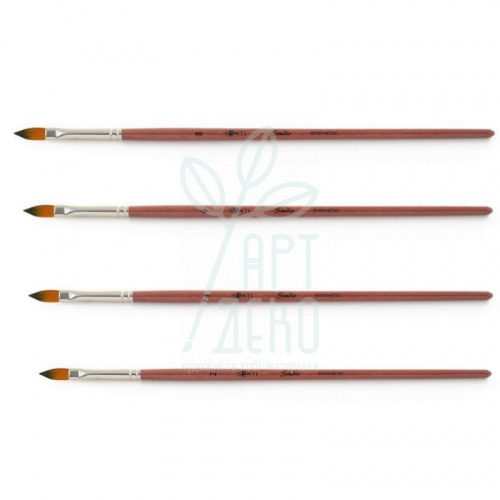 Пензель Синтетика язик кішки Studio, к. р., Santi 