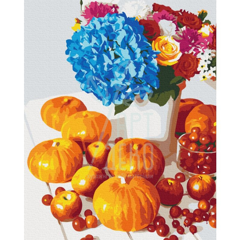 Набір для розпису за номерами "Гарбузовий натюрморт", 40х50 см, Brushme