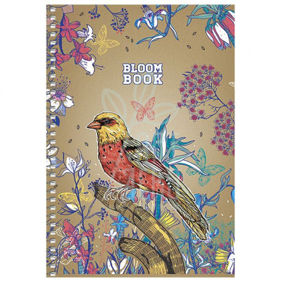 Блокнот Bloom Book, спіраль, А5 (14,8х21 см), клітинка, 96 л., Школярик