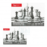 Склейка для рисунку Studio "Шахи", 120 г/м2, 50 л, ROSA